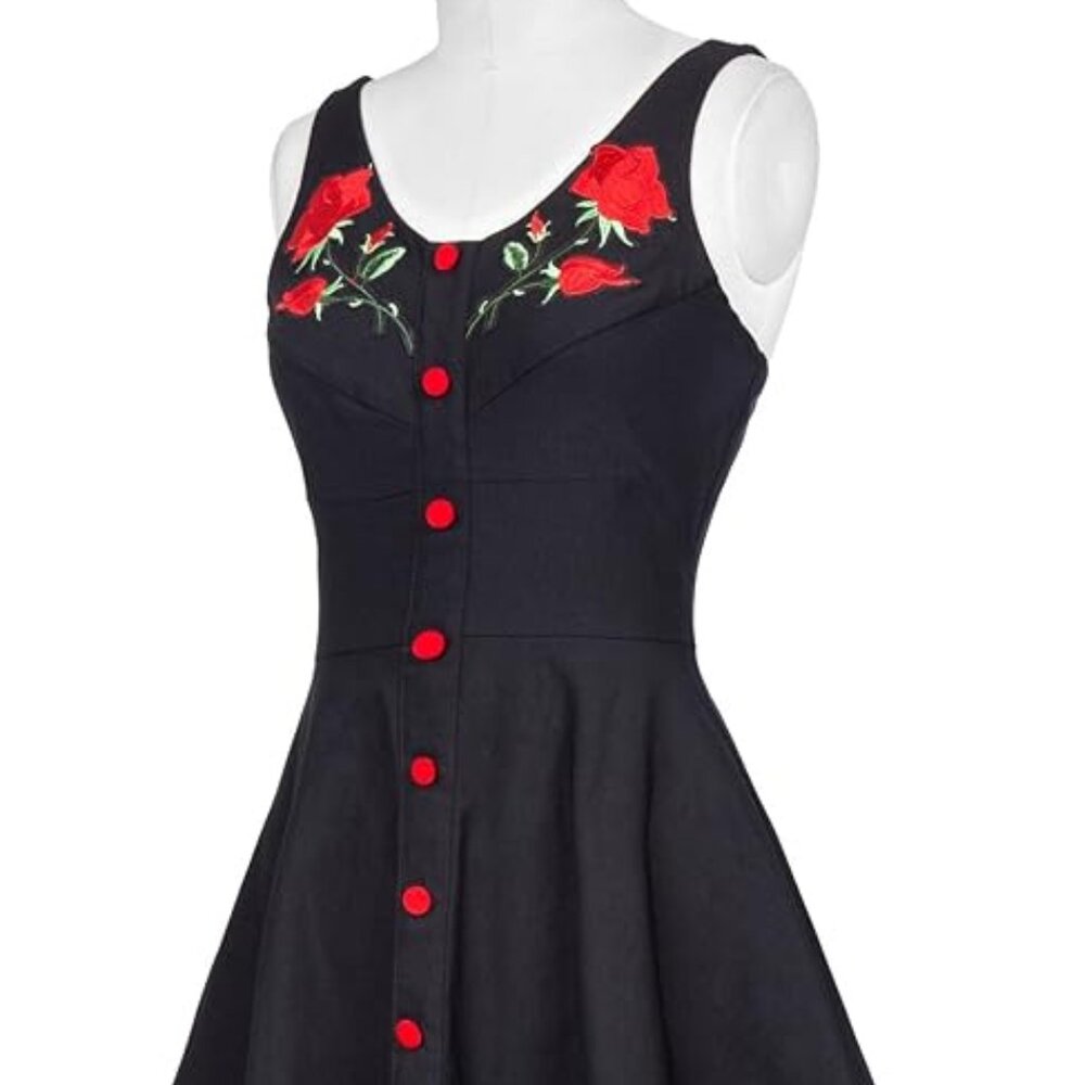 Summer Casual Midi Dress Retro Country